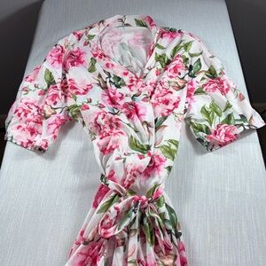 Show Me Your Mumu Brie Garden In Blooms Robe One Size EUC Perfect Bridal Robe